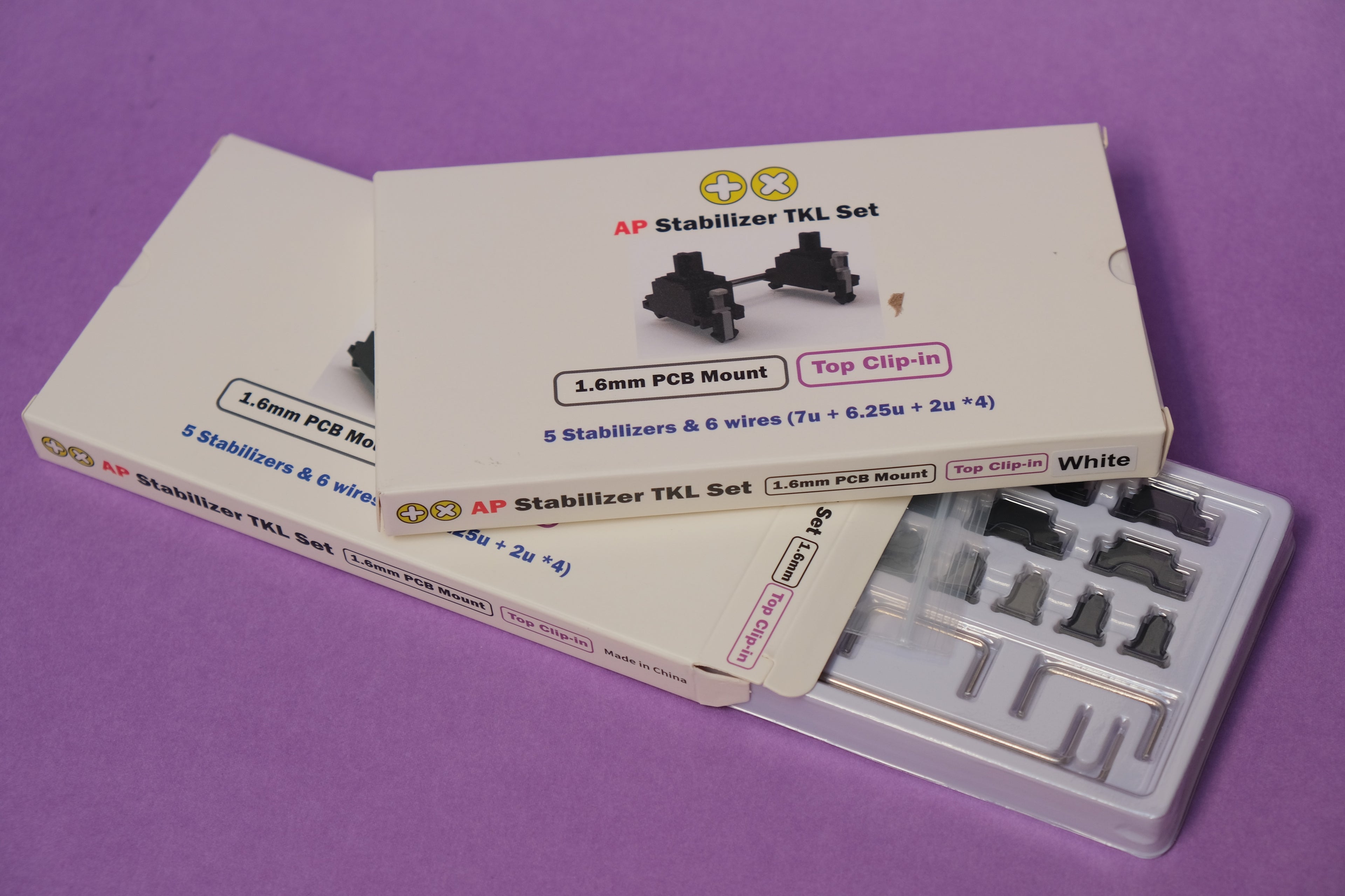 TX AP Top clip-in 1.6mm stabs TKL kit